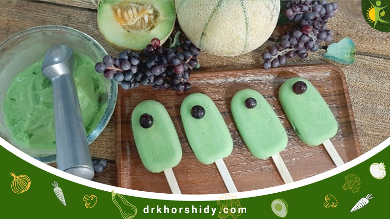 بستنی خانگی طالبی