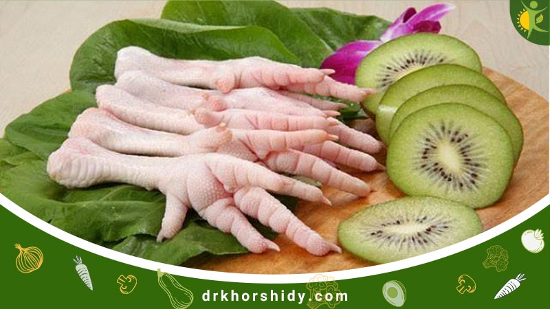 کیوی و تعداد پای مرغ