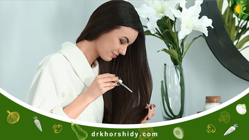 تصویر استفاده از روغن نارگیل برای مو