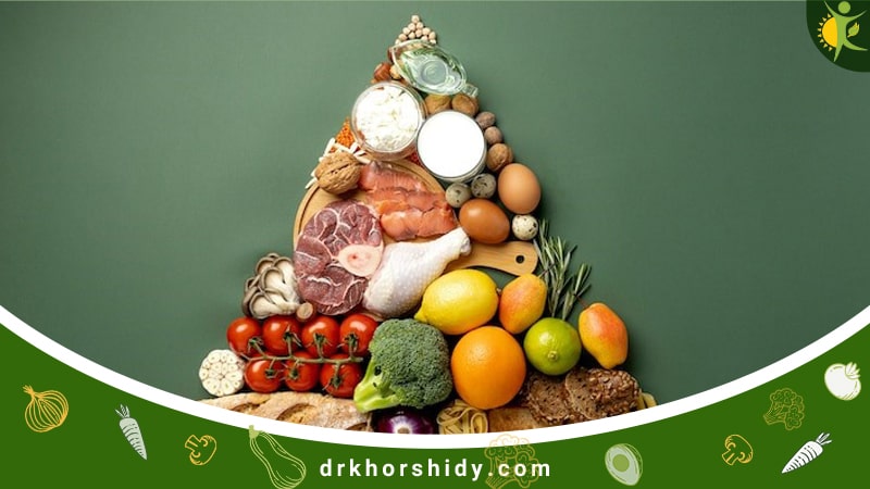 تصویر مواد غذایی سالم برای پر کردن گونه ها