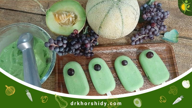 میوه ظابی و چند عدد بستنی طالبی