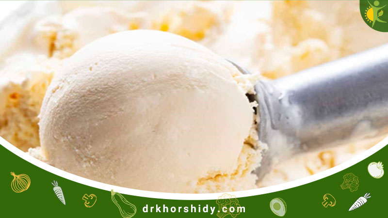 نوعی بستنی رژیمی خانگی